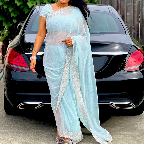 Designer Saree ,mohey - Picture 3 of 4